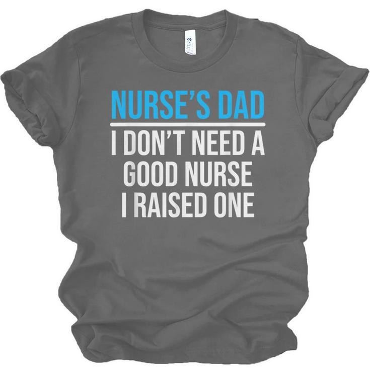 Nurse's Dad Father Nursing School Graduation Unisex Jersey T-Shirt