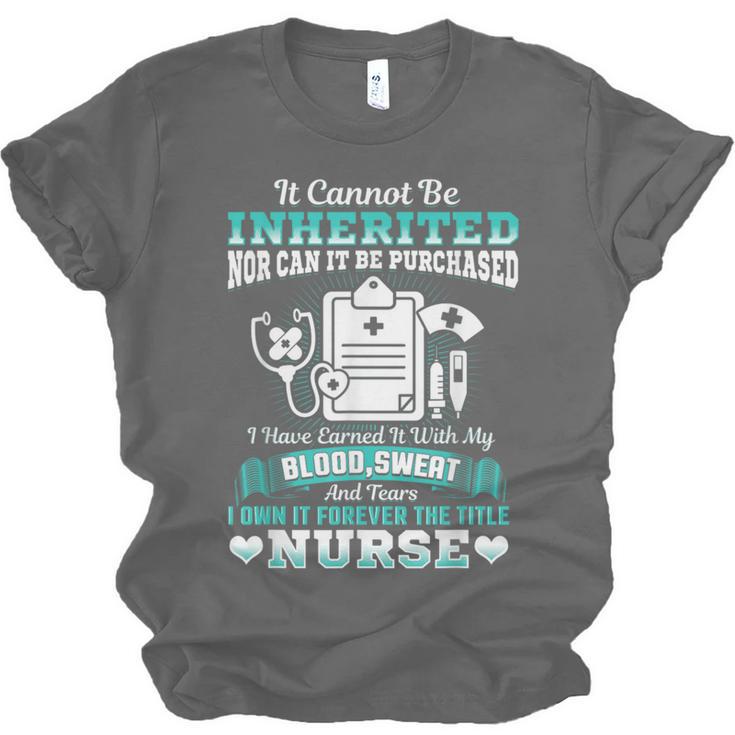 Nursing School Graduation Inherited RN LPN Nurse Grad 2021 Unisex Jersey T-Shirt