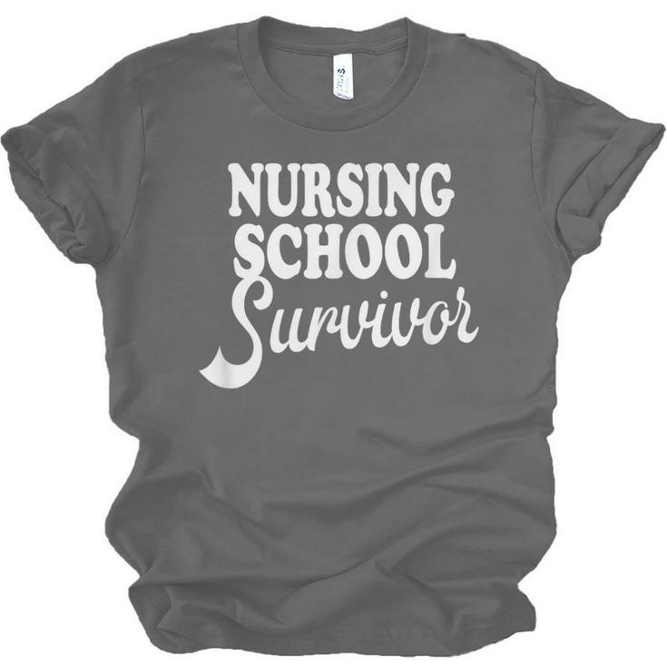 Nursing School Survivor Nurse Graduation Medical T-Shirt Unisex Jersey T-Shirt