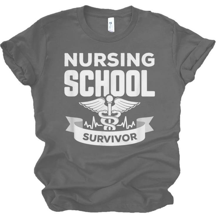 Nursing School Survivor Senior Nurse Graduation TShirt Unisex Jersey T-Shirt