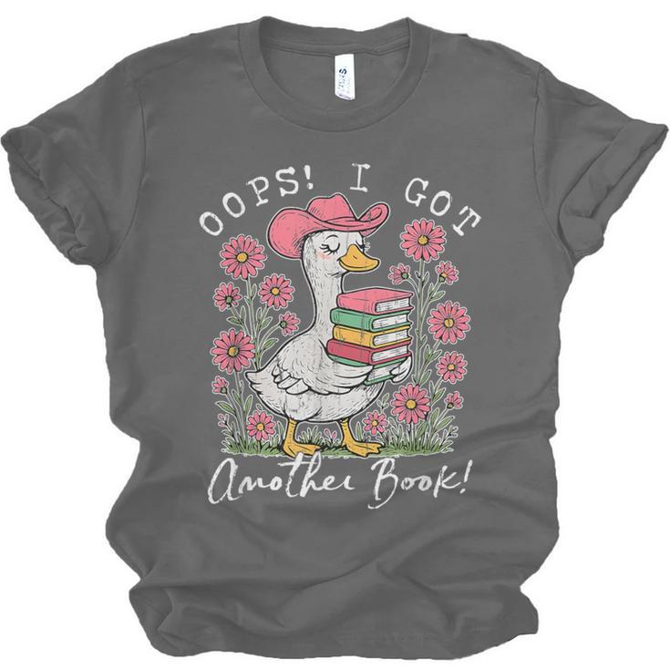 Oops I Got Another Book Goose Reading Humor Unisex Jersey T-Shirt