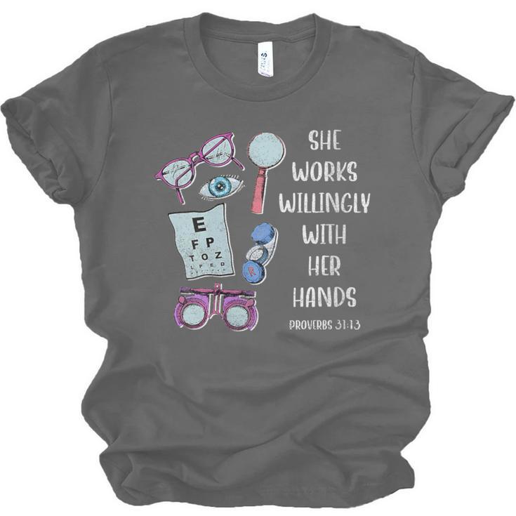 OptometryOphthalmology Eye Doctor Tee Optician Graduation Unisex Jersey T-Shirt