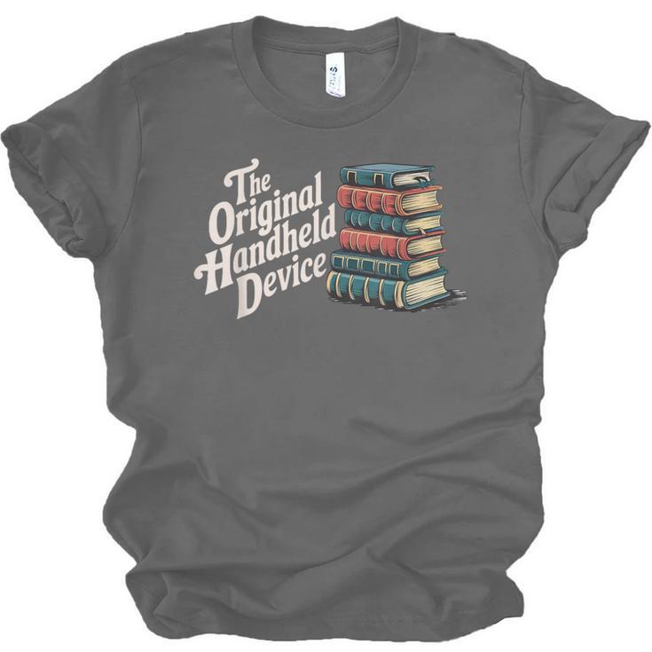 The Original Handheld Device Book Fair Book Lover Unisex Jersey T-Shirt