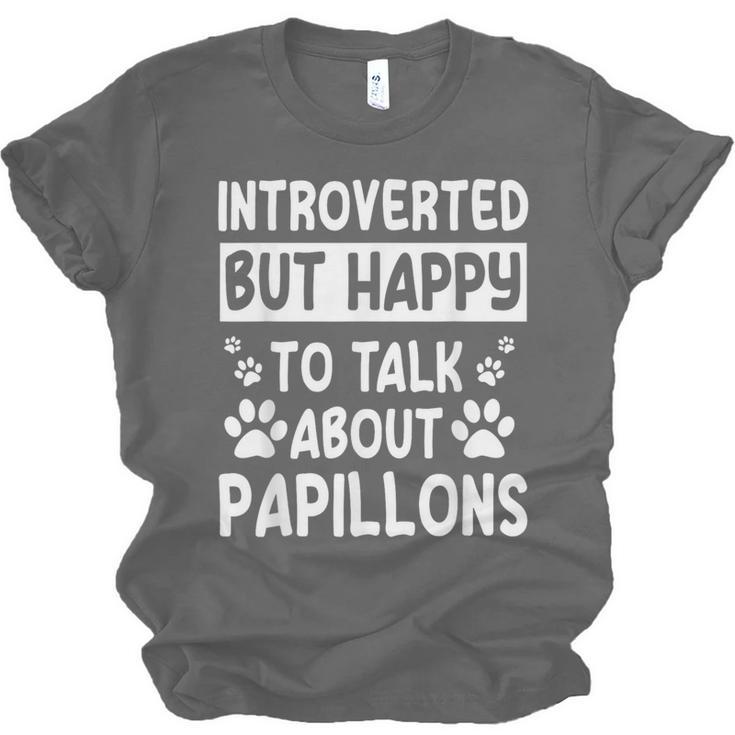 Papillon Dog Owner Introverted Spaniel Breed Fur Parent Unisex Jersey T-Shirt Papillon Dog Owner Introverted Spaniel Breed Fur Parent Unisex Jersey T-Shirt