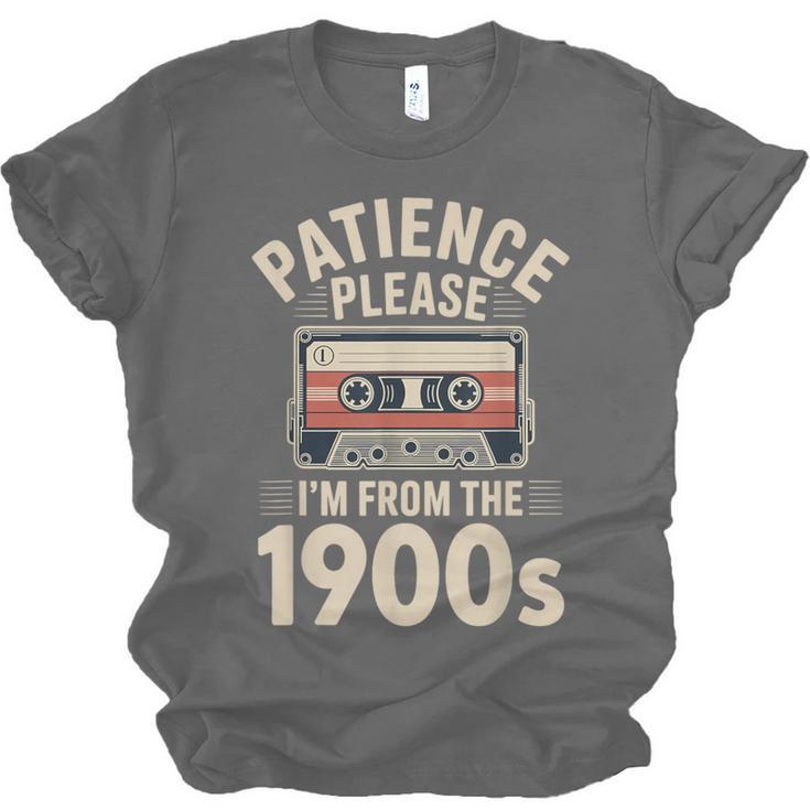 Patience Please I'm From The 1900s Cassette Unisex Jersey T-Shirt