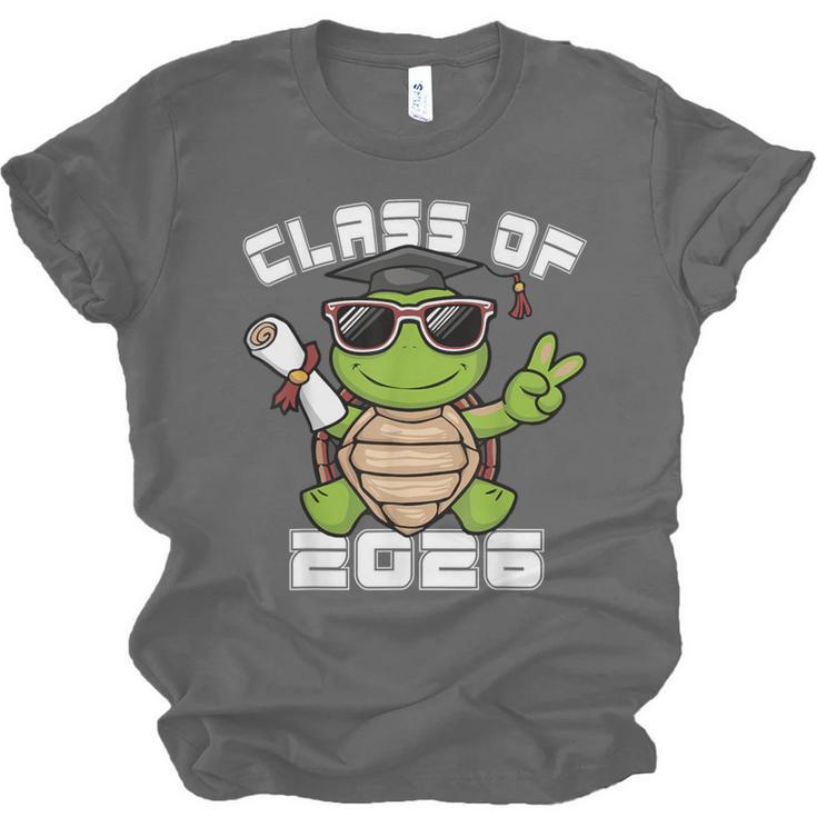 Peace Sign Hand Turtle Class Of 2026 Graduation Unisex Jersey T-Shirt