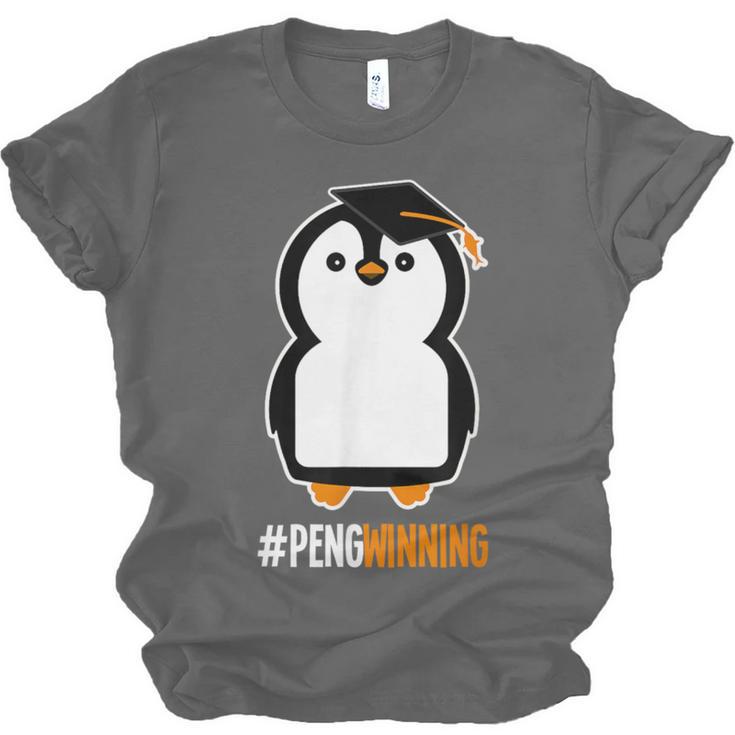 Penguin Graduation For Grads Hashtag Pengwinning Unisex Jersey T-Shirt