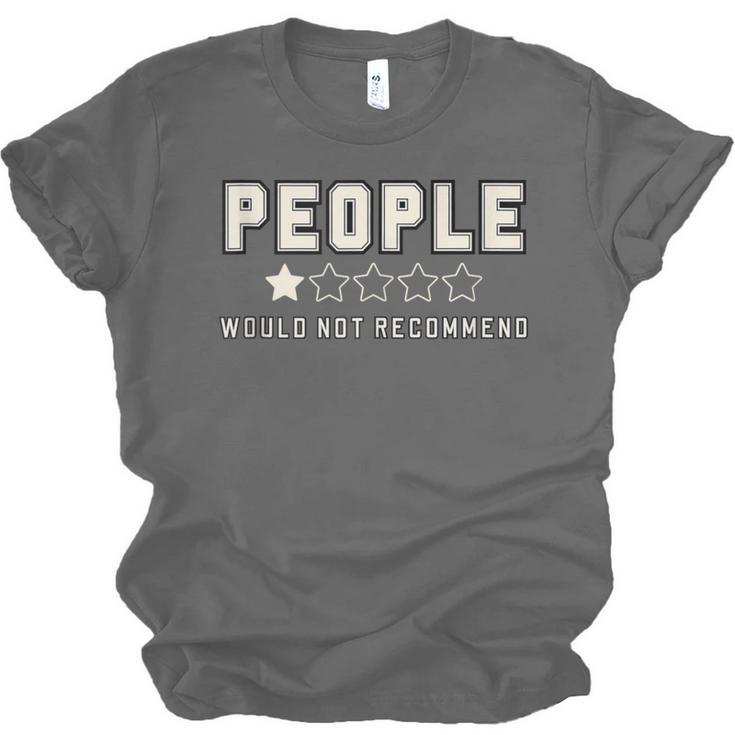 People One Star Rating Would Not Recommend Introverts Unisex Jersey T-Shirt People One Star Rating Would Not Recommend Introverts Unisex Jersey T-Shirt