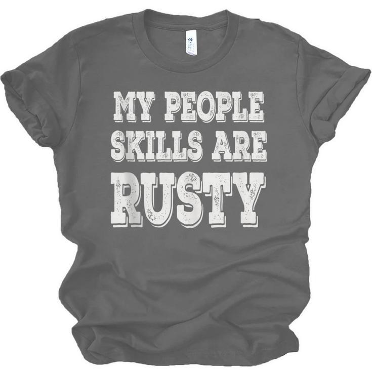 My People Skills Are Rusty Introvert SPN Moments Unisex Jersey T-Shirt