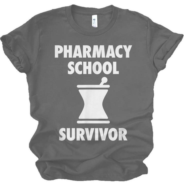 Pharmacy School Survivor PharmD Graduation T-Shirt Unisex Jersey T-Shirt