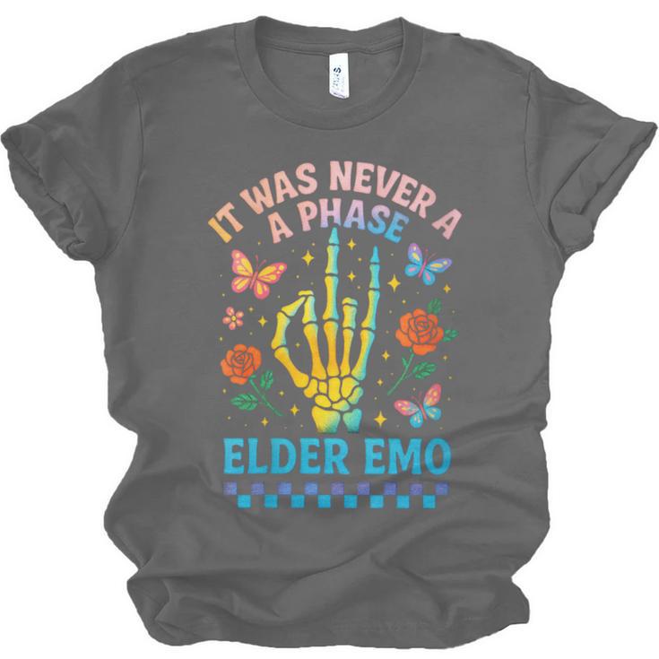 It Was Never A Phase Elder Emo Nostalgia Unisex Jersey T-Shirt It Was Never A Phase Elder Emo Nostalgia Unisex Jersey T-Shirt
