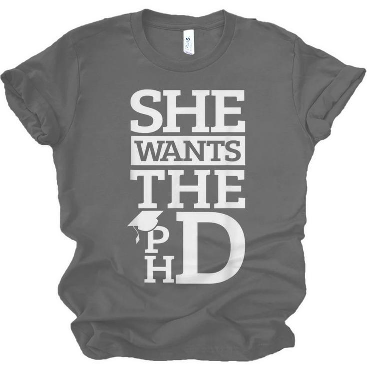 PhD Doctorate Husband Boyfriend PhD Graduation Unisex Jersey T-Shirt