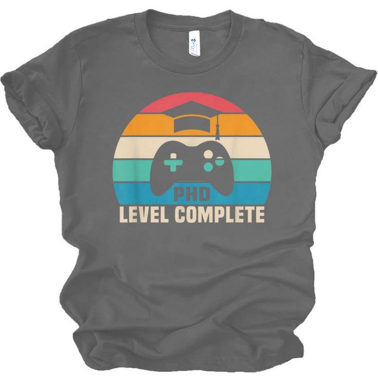 PhD Level Complete Graduation Doctorate In Philosophy Unisex Jersey T-Shirt
