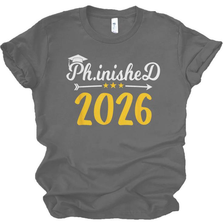 Phinally Done 2026 Doctorate PhD PhD Graduation 2026 Unisex Jersey T-Shirt
