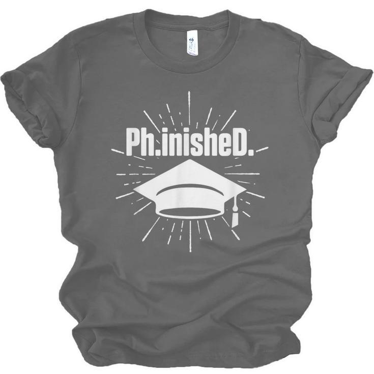 PhinisheD PhD Graduation Doctor Of Philosophy Unisex Jersey T-Shirt