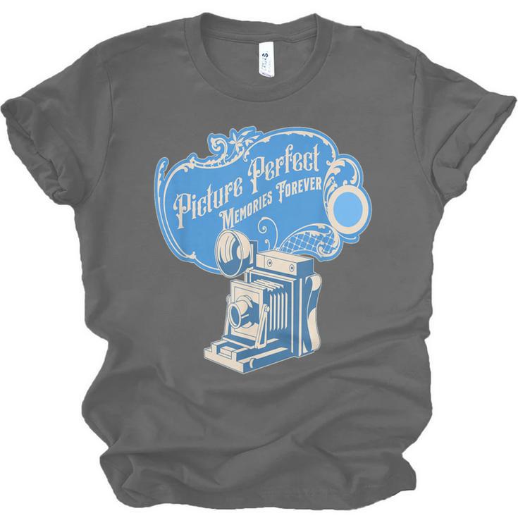 Picture Perfect Memories Forever Vintage Camera Nostalgia Unisex Jersey T-Shirt