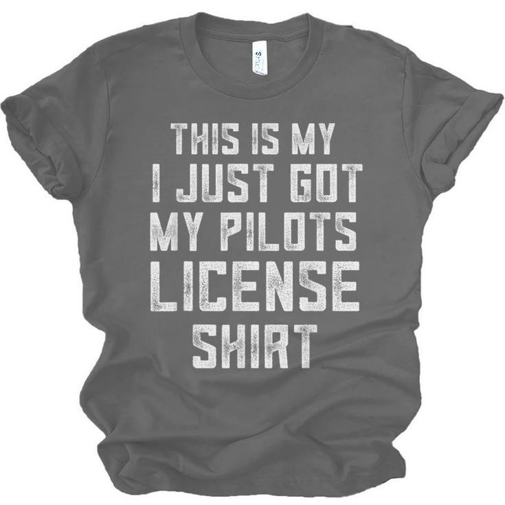Pilots License In Training Future Flight School Graduation Unisex Jersey T-Shirt