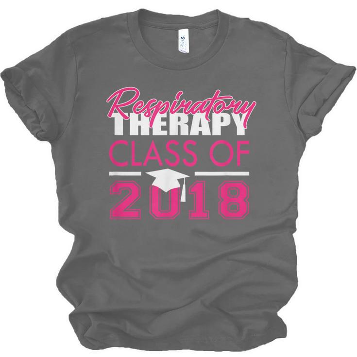 Pink Respiratory Therapist Class Of 2018 GraduationShirt Unisex Jersey T-Shirt
