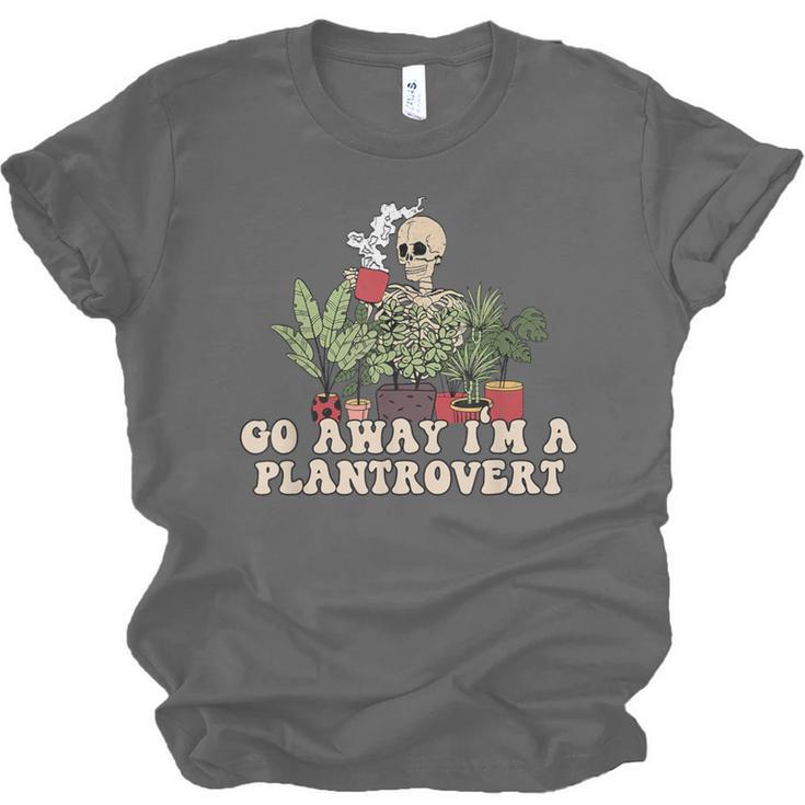 Plant Coffee Lover Plantrovert Gardening Introvert Unisex Jersey T-Shirt