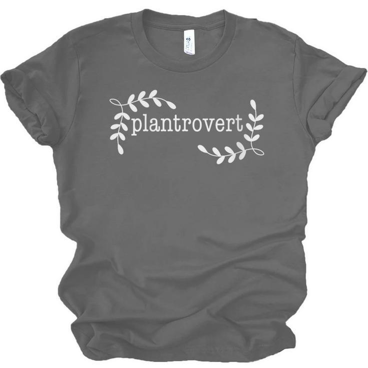 Plantrovert Introvert Gardener Plant Lady Unisex Jersey T-Shirt Plantrovert Introvert Gardener Plant Lady Unisex Jersey T-Shirt