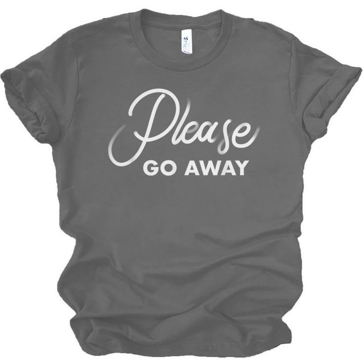 Please Go Away I'm Introverting Sarcastic Introvert Unisex Jersey T-Shirt Please Go Away I'm Introverting Sarcastic Introvert Unisex Jersey T-Shirt