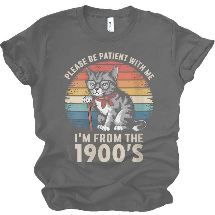 Please Be Patient With Me I'm From The 1900s Cat Unisex Jersey T-Shirt Please Be Patient With Me I'm From The 1900s Cat Unisex Jersey T-Shirt