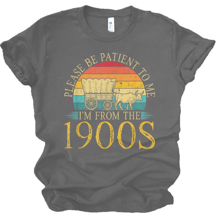 Please Be Patient To Me I'm From The 1900s Retro Vintage Unisex Jersey T-Shirt