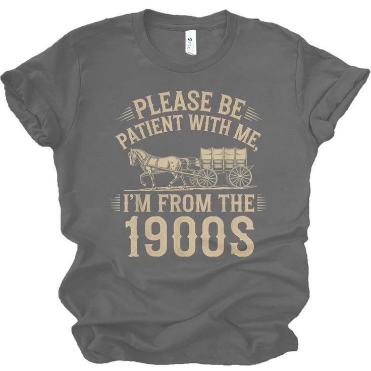 Please Be Patient With Me I'm From The 1900s Vintage Horse Unisex Jersey T-Shirt