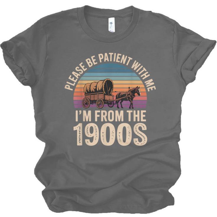 Please Be Patient With My I'm From The 1900s Vintage Unisex Jersey T-Shirt