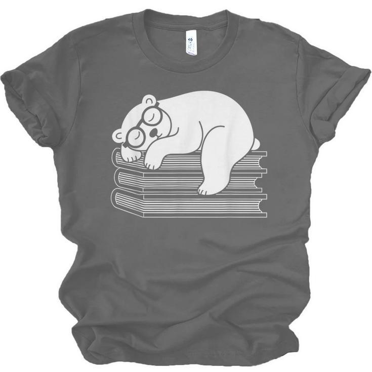 Polar Bear Reading Book Pajama Sleep Unisex Jersey T-Shirt Polar Bear Reading Book Pajama Sleep Unisex Jersey T-Shirt