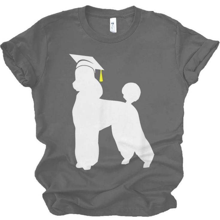 Poodle Graduation Dog Graduate Unisex Jersey T-Shirt
