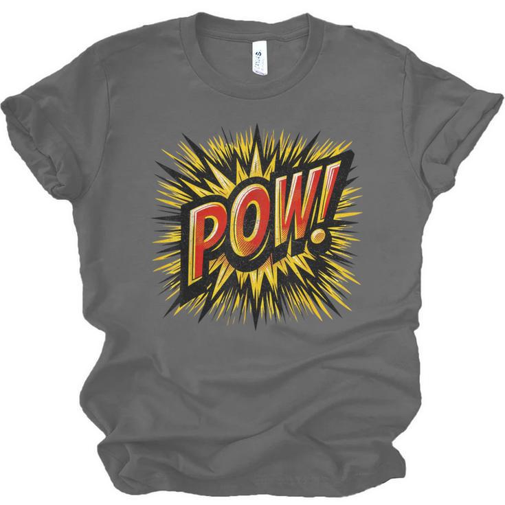 POW Comic Book Retro Artwork – Cartoon Collector Unisex Jersey T-Shirt