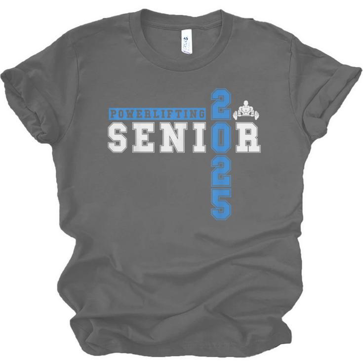 Powerlifting Senior 2025 Class Of 2025 Graduation Party 23 Unisex Jersey T-Shirt