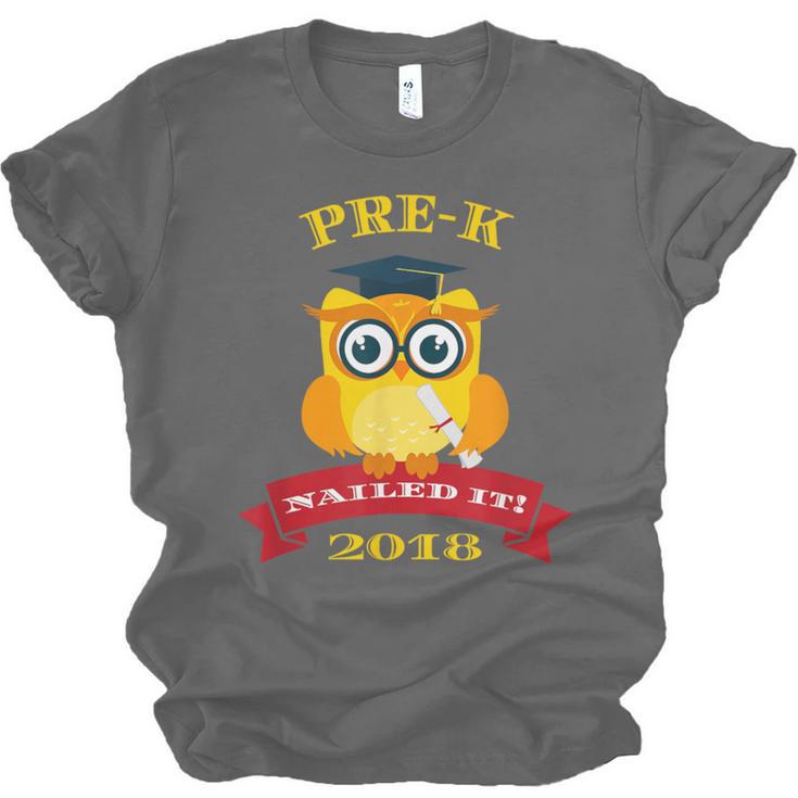Pre-K Graduation 2018 Cute Owl Unisex Jersey T-Shirt