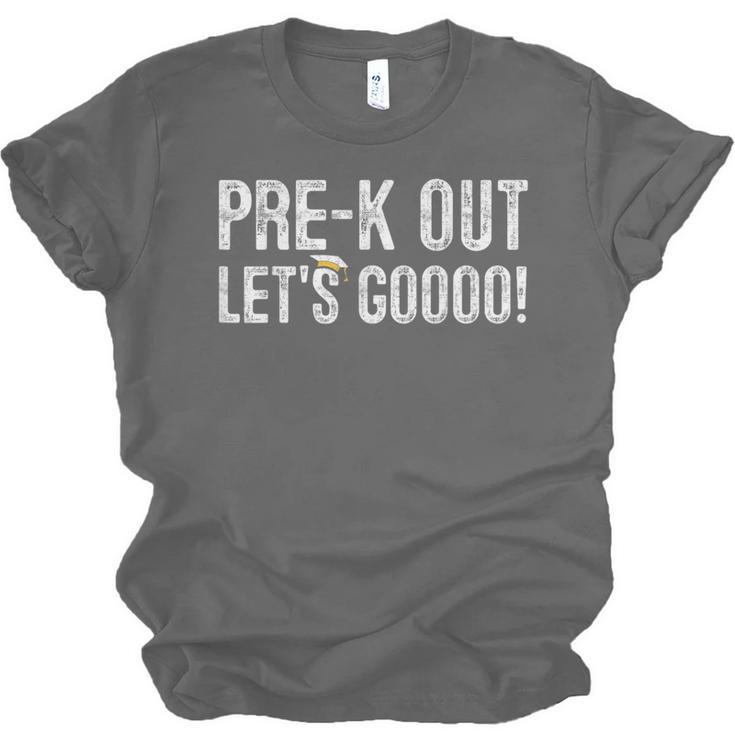 Pre-K Out Preschool Graduation 2025 Teacher Last Day Unisex Jersey T-Shirt