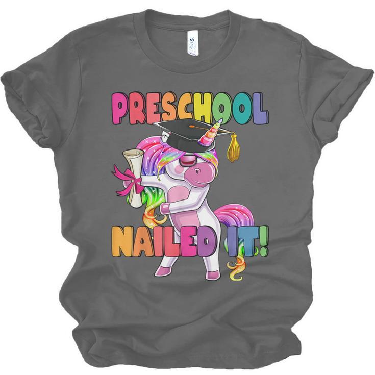 Preschool Nailed It Flossing Unicorn Graduation Shirt Unisex Jersey T-Shirt