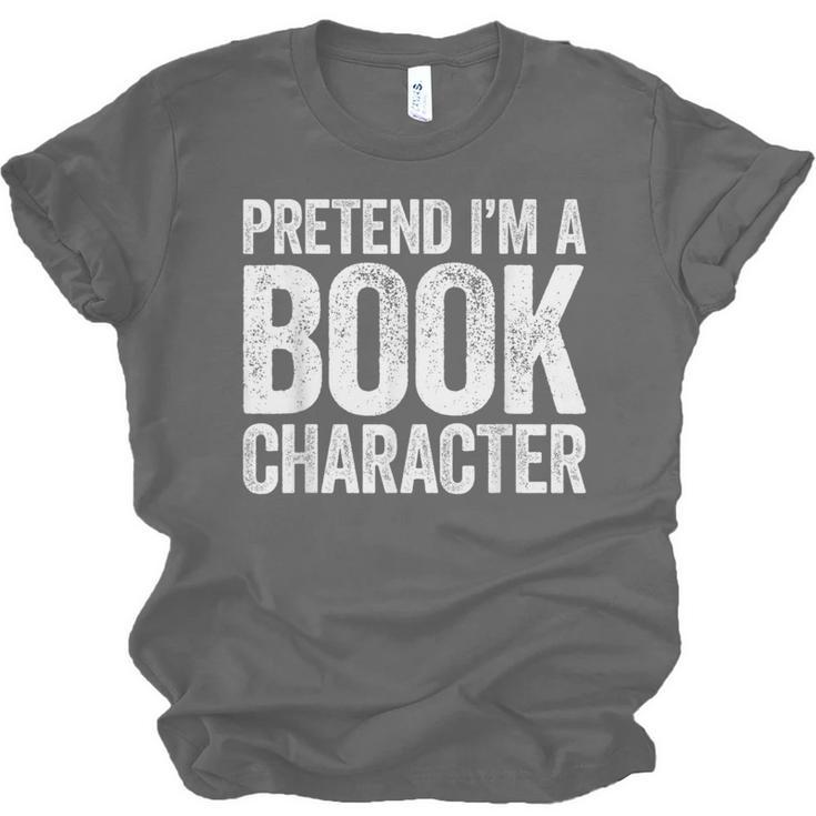 Pretend I'm A Book Character Shirt Adult Kids Costume Unisex Jersey T-Shirt
