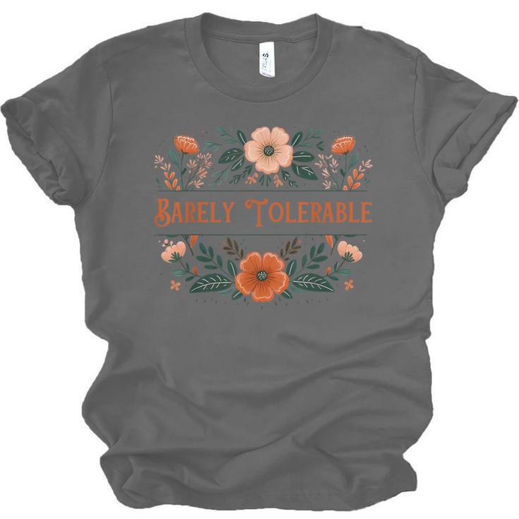 Pride And Prejudice Barely Tolerable Book Lover Bookish Unisex Jersey T-Shirt Pride And Prejudice Barely Tolerable Book Lover Bookish Unisex Jersey T-Shirt