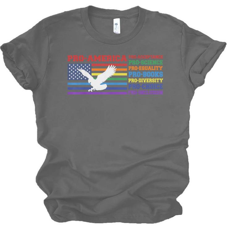 Pro America Pro Acceptance Pro Science Pro Equality Pro Book Unisex Jersey T-Shirt Pro America Pro Acceptance Pro Science Pro Equality Pro Book Unisex Jersey T-Shirt