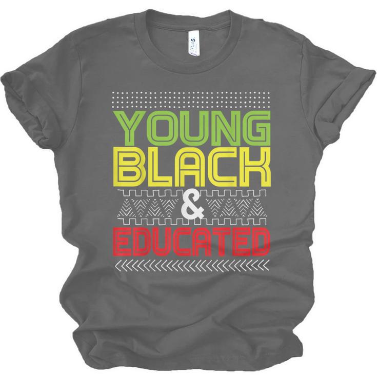 Proud African American Educated Graduation Unisex Jersey T-Shirt