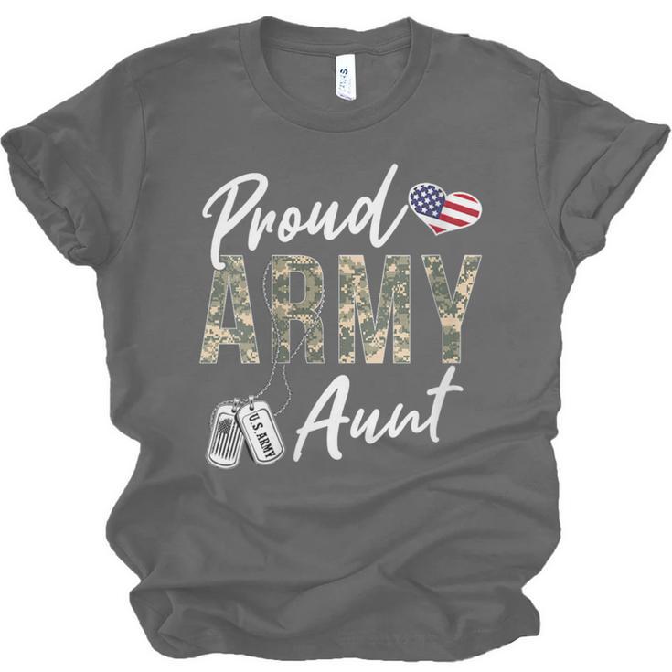Proud Army Aunt Army Graduation Aunt US Army Aunt Unisex Jersey T-Shirt