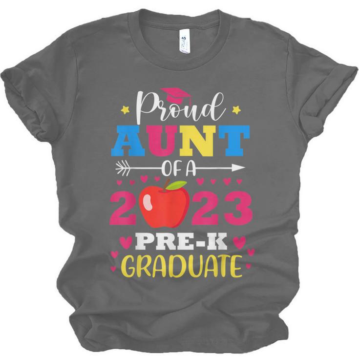 Proud Aunt Of 2023 Pre-K Graduate Senior Graduation Matching Unisex Jersey T-Shirt
