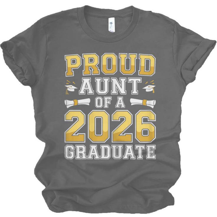 Proud Aunt Of A 2026 Graduate Shirt Class Of 2026 Graduation Unisex Jersey T-Shirt
