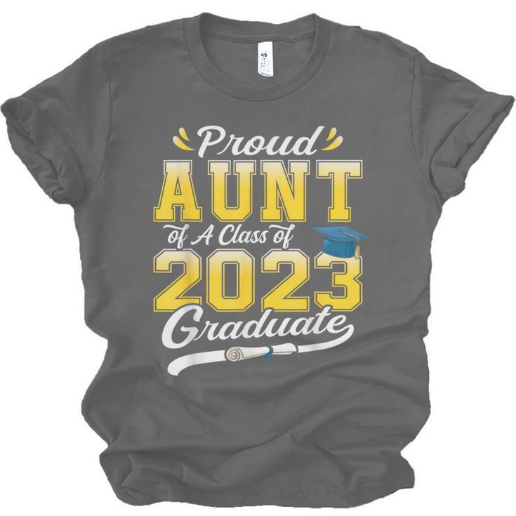 Proud Aunt Of a Class Of 2023 Graduate Senior Graduation Unisex Jersey T-Shirt