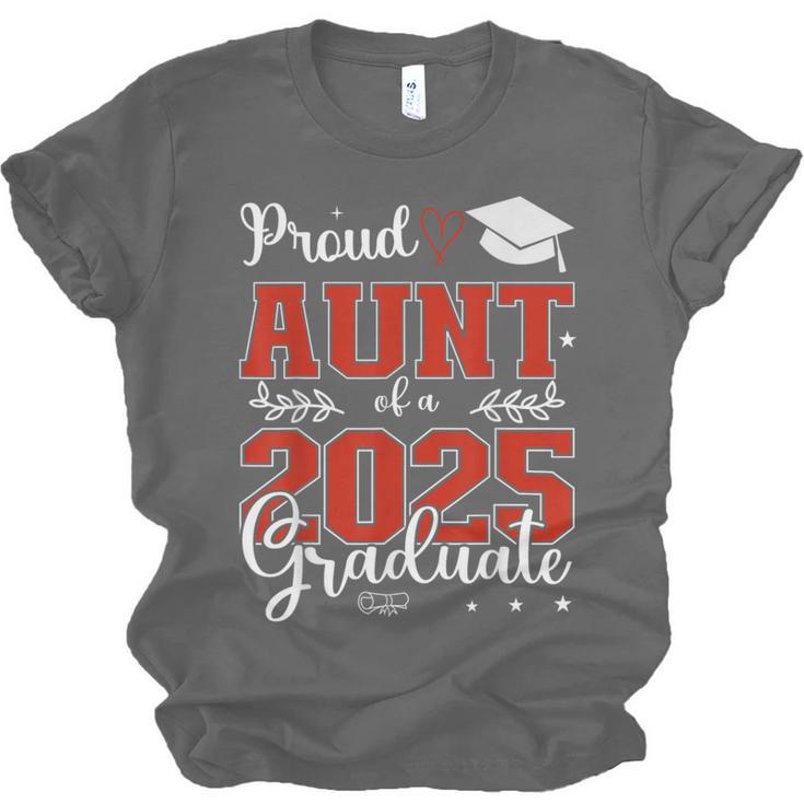 Proud Aunt Of a Class Of 2025 Graduate For Graduation Unisex Jersey T-Shirt