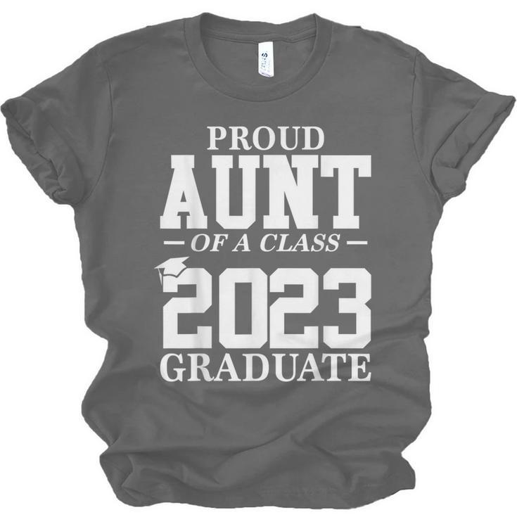 Proud Aunt Graduation Senior 23 Grad Class Of 2023 Unisex Jersey T-Shirt