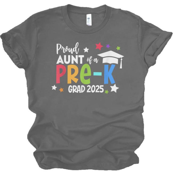 Proud Aunt Of A Pre-K 2025 Graduate Class Of 2025 Graduation Unisex Jersey T-Shirt