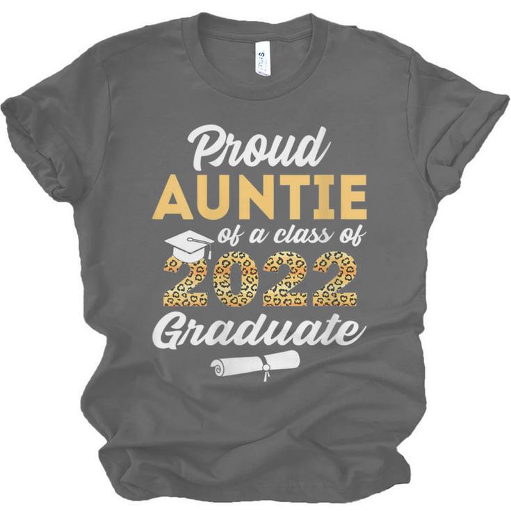 Proud Auntie Of 2022 Graduate Class 2022 Graduation Leopard Unisex Jersey T-Shirt