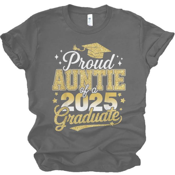 Proud Auntie Of A Class Of 2025 Graduate Senior Graduation Unisex Jersey T-Shirt