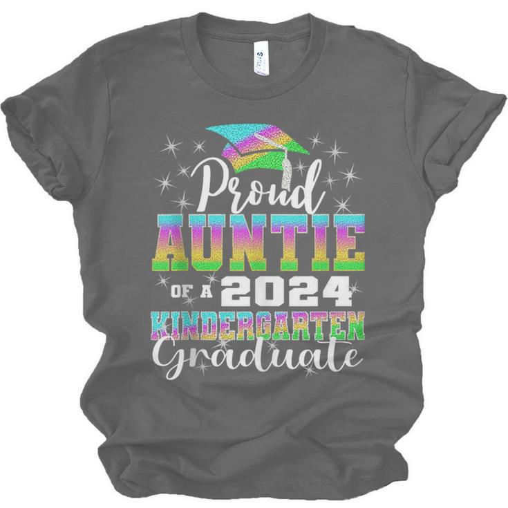 Proud Auntie Of Kindergarten Graduate 2024 Graduation Auntie Unisex Jersey T-Shirt